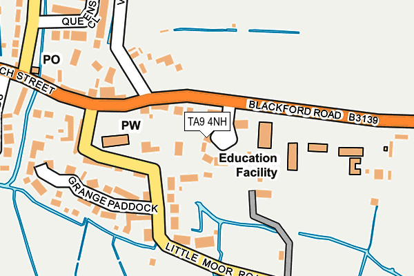 TA9 4NH map - OS OpenMap – Local (Ordnance Survey) TA9 4NH map - OS OpenMap – Local (Ordnance Survey)