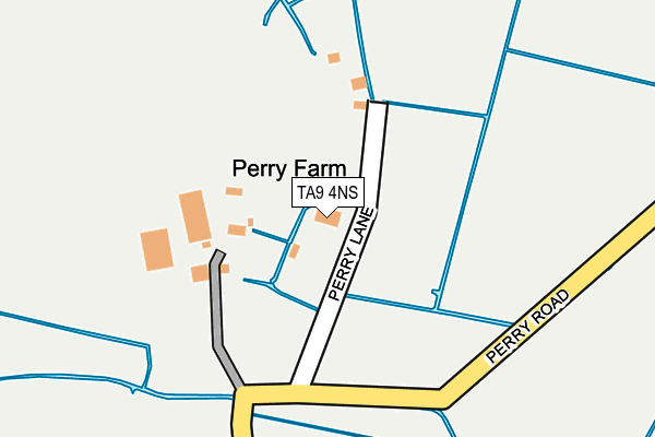 TA9 4NS map - OS OpenMap – Local (Ordnance Survey) TA9 4NS map - OS OpenMap – Local (Ordnance Survey)