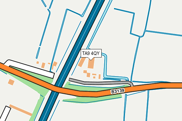 TA9 4QY map - OS OpenMap – Local (Ordnance Survey) TA9 4QY map - OS OpenMap – Local (Ordnance Survey)