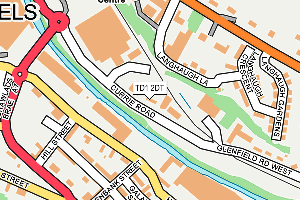 TD1 2DT map - OS OpenMap – Local (Ordnance Survey) TD1 2DT map - OS OpenMap – Local (Ordnance Survey)