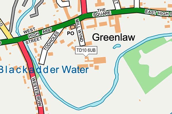 TD10 6UB map - OS OpenMap – Local (Ordnance Survey) TD10 6UB map - OS OpenMap – Local (Ordnance Survey)