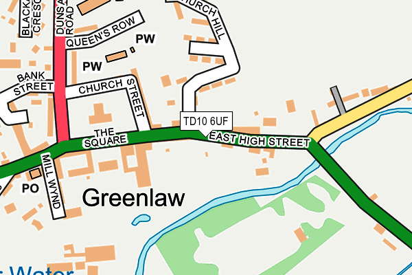 TD10 6UF map - OS OpenMap – Local (Ordnance Survey) TD10 6UF map - OS OpenMap – Local (Ordnance Survey)