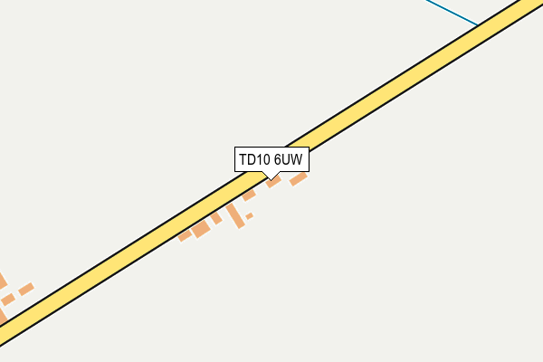 TD10 6UW map - OS OpenMap – Local (Ordnance Survey) TD10 6UW map - OS OpenMap – Local (Ordnance Survey)
