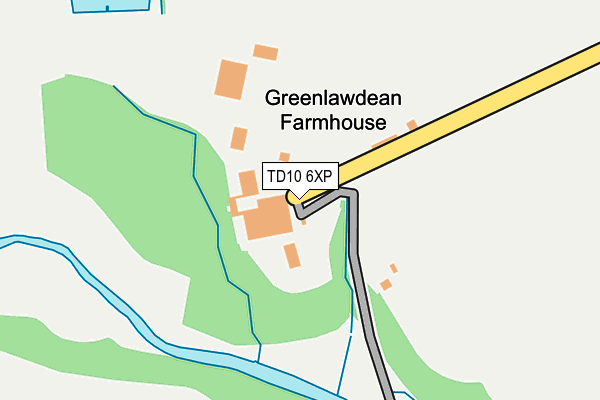 TD10 6XP map - OS OpenMap – Local (Ordnance Survey) TD10 6XP map - OS OpenMap – Local (Ordnance Survey)