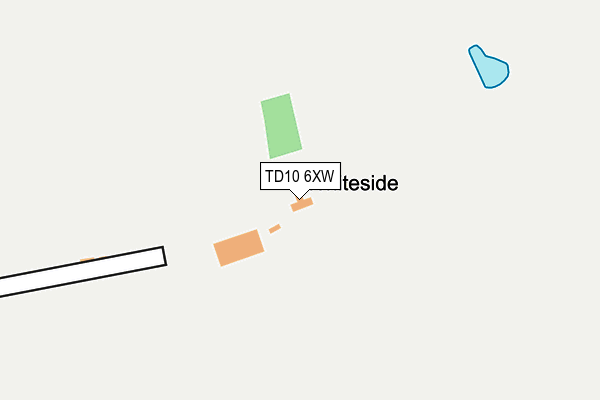 TD10 6XW map - OS OpenMap – Local (Ordnance Survey) TD10 6XW map - OS OpenMap – Local (Ordnance Survey)
