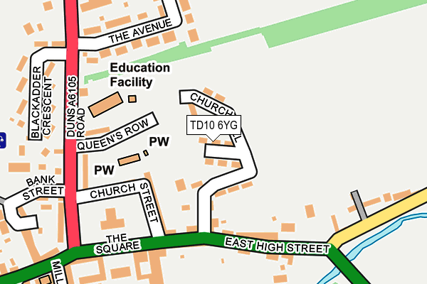 TD10 6YG map - OS OpenMap – Local (Ordnance Survey) TD10 6YG map - OS OpenMap – Local (Ordnance Survey)