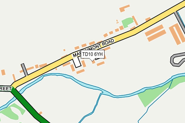 TD10 6YH map - OS OpenMap – Local (Ordnance Survey) TD10 6YH map - OS OpenMap – Local (Ordnance Survey)