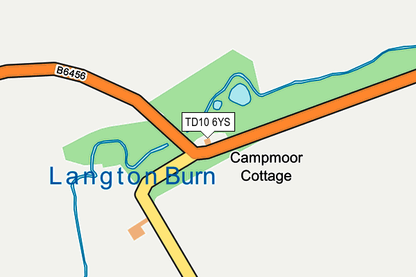 TD10 6YS map - OS OpenMap – Local (Ordnance Survey)