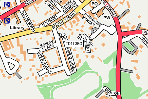 TD11 3BG map - OS OpenMap – Local (Ordnance Survey) TD11 3BG map - OS OpenMap – Local (Ordnance Survey)