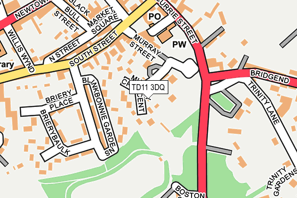 TD11 3DQ map - OS OpenMap – Local (Ordnance Survey) TD11 3DQ map - OS OpenMap – Local (Ordnance Survey)