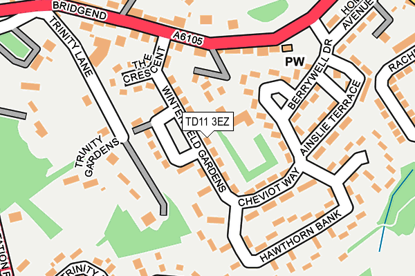TD11 3EZ map - OS OpenMap – Local (Ordnance Survey) TD11 3EZ map - OS OpenMap – Local (Ordnance Survey)