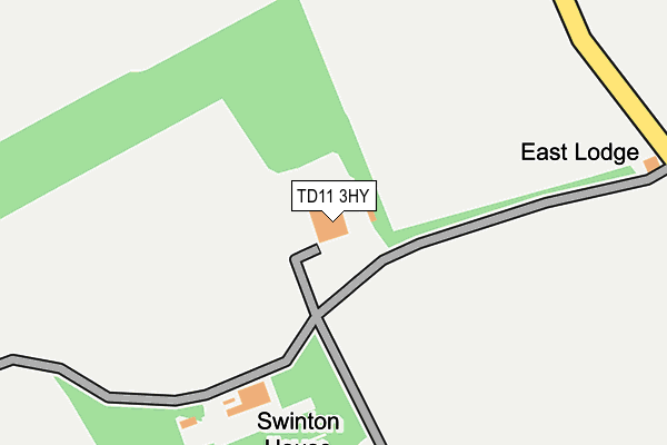 TD11 3HY map - OS OpenMap – Local (Ordnance Survey) TD11 3HY map - OS OpenMap – Local (Ordnance Survey)