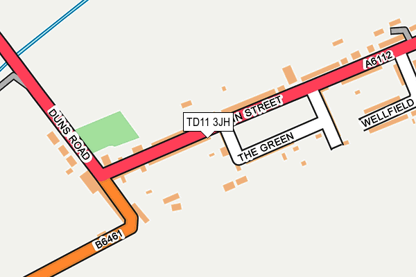 TD11 3JH map - OS OpenMap – Local (Ordnance Survey) TD11 3JH map - OS OpenMap – Local (Ordnance Survey)