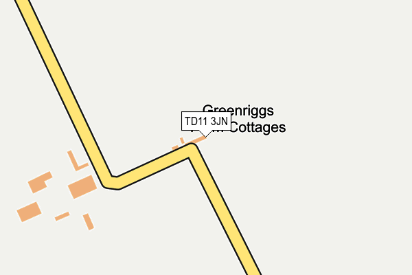 TD11 3JN map - OS OpenMap – Local (Ordnance Survey) TD11 3JN map - OS OpenMap – Local (Ordnance Survey)