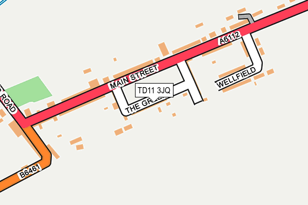 TD11 3JQ map - OS OpenMap – Local (Ordnance Survey) TD11 3JQ map - OS OpenMap – Local (Ordnance Survey)