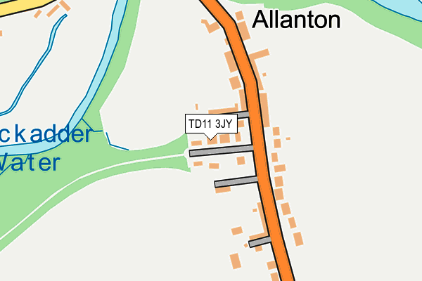 TD11 3JY map - OS OpenMap – Local (Ordnance Survey) TD11 3JY map - OS OpenMap – Local (Ordnance Survey)