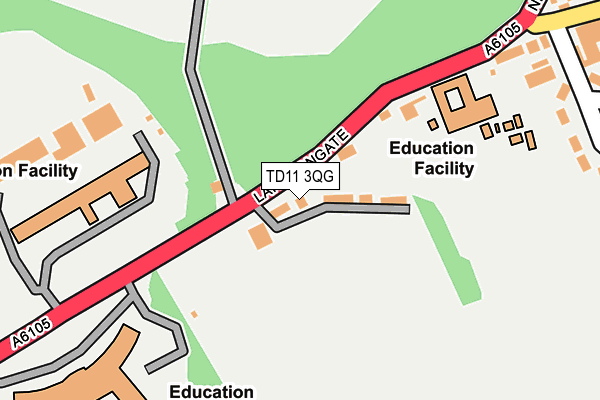 TD11 3QG map - OS OpenMap – Local (Ordnance Survey) TD11 3QG map - OS OpenMap – Local (Ordnance Survey)