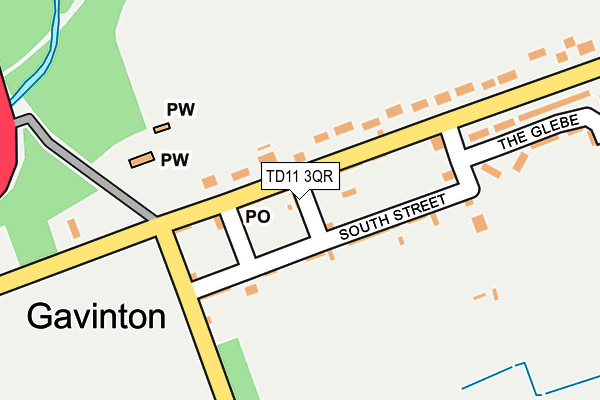 TD11 3QR map - OS OpenMap – Local (Ordnance Survey) TD11 3QR map - OS OpenMap – Local (Ordnance Survey)