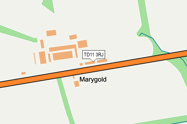 TD11 3RJ map - OS OpenMap – Local (Ordnance Survey) TD11 3RJ map - OS OpenMap – Local (Ordnance Survey)