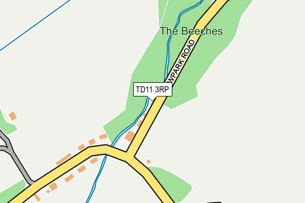 TD11 3RP map - OS OpenMap – Local (Ordnance Survey)