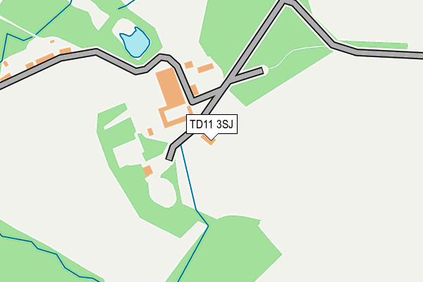 TD11 3SJ map - OS OpenMap – Local (Ordnance Survey) TD11 3SJ map - OS OpenMap – Local (Ordnance Survey)