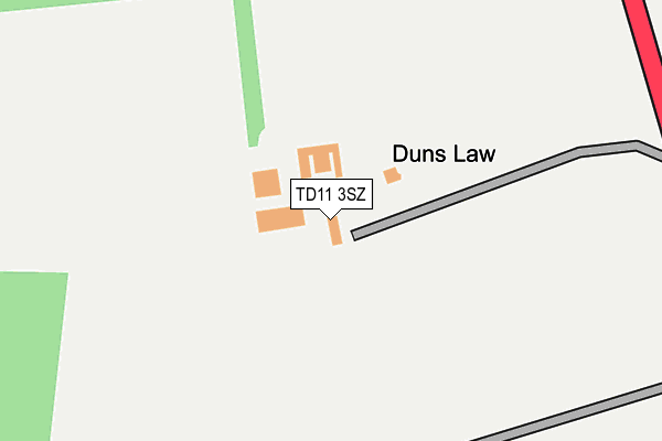 TD11 3SZ map - OS OpenMap – Local (Ordnance Survey) TD11 3SZ map - OS OpenMap – Local (Ordnance Survey)