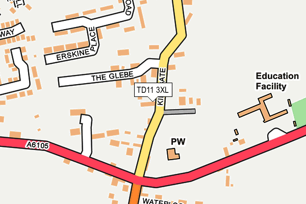 TD11 3XL map - OS OpenMap – Local (Ordnance Survey) TD11 3XL map - OS OpenMap – Local (Ordnance Survey)
