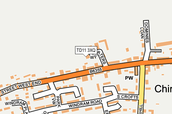 TD11 3XQ map - OS OpenMap – Local (Ordnance Survey) TD11 3XQ map - OS OpenMap – Local (Ordnance Survey)