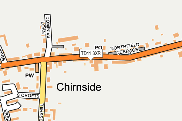 TD11 3XR map - OS OpenMap – Local (Ordnance Survey) TD11 3XR map - OS OpenMap – Local (Ordnance Survey)