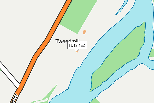 TD12 4EZ map - OS OpenMap – Local (Ordnance Survey)