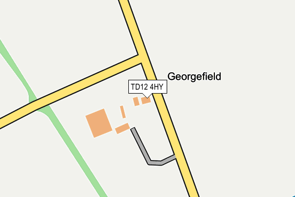 TD12 4HY map - OS OpenMap – Local (Ordnance Survey)