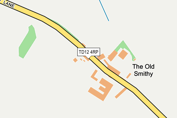 TD12 4RP map - OS OpenMap – Local (Ordnance Survey) TD12 4RP map - OS OpenMap – Local (Ordnance Survey)