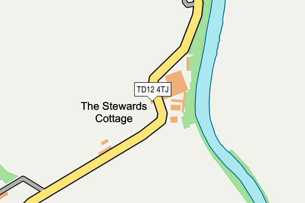 TD12 4TJ map - OS OpenMap – Local (Ordnance Survey) TD12 4TJ map - OS OpenMap – Local (Ordnance Survey)