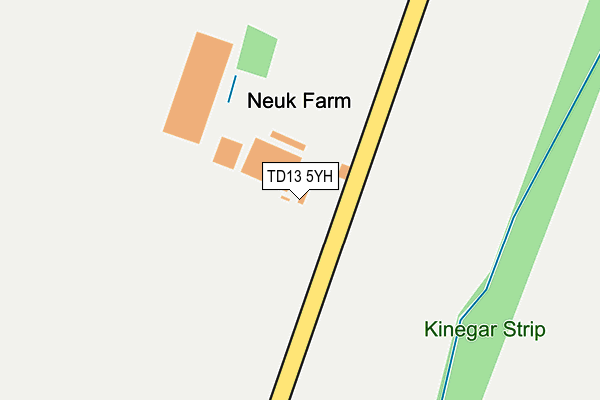 TD13 5YH map - OS OpenMap – Local (Ordnance Survey) TD13 5YH map - OS OpenMap – Local (Ordnance Survey)