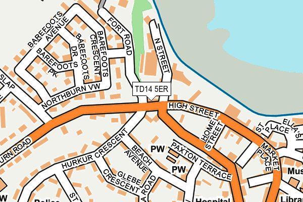 TD14 5ER map - OS OpenMap – Local (Ordnance Survey) TD14 5ER map - OS OpenMap – Local (Ordnance Survey)