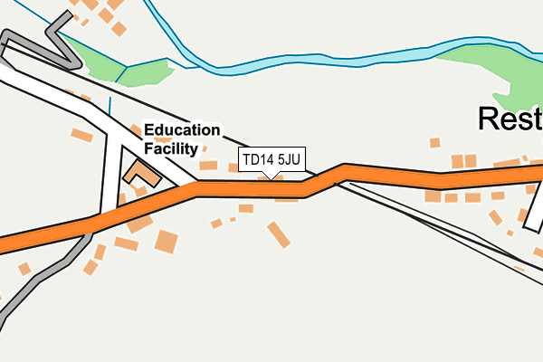 TD14 5JU map - OS OpenMap – Local (Ordnance Survey) TD14 5JU map - OS OpenMap – Local (Ordnance Survey)