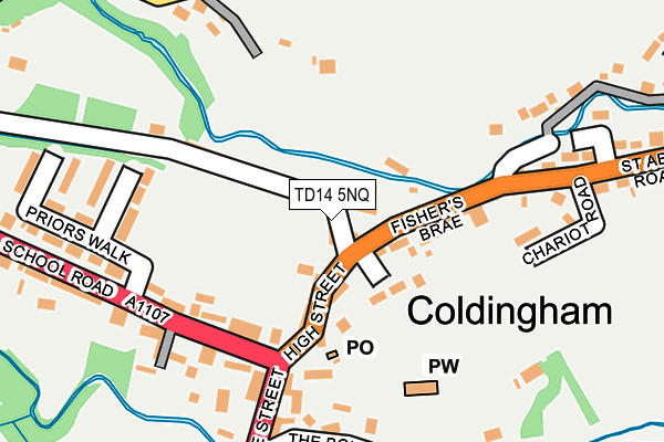 TD14 5NQ map - OS OpenMap – Local (Ordnance Survey) TD14 5NQ map - OS OpenMap – Local (Ordnance Survey)