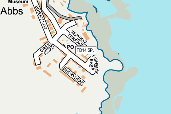 TD14 5PJ map - OS OpenMap – Local (Ordnance Survey)