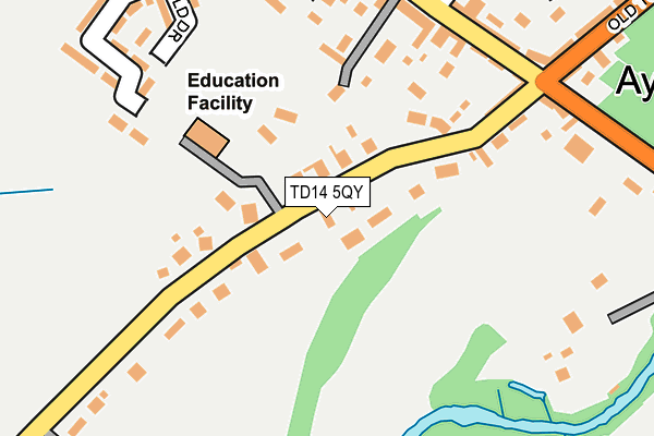 TD14 5QY map - OS OpenMap – Local (Ordnance Survey) TD14 5QY map - OS OpenMap – Local (Ordnance Survey)