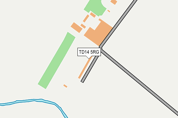 TD14 5RG map - OS OpenMap – Local (Ordnance Survey) TD14 5RG map - OS OpenMap – Local (Ordnance Survey)