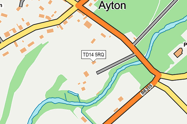 TD14 5RQ map - OS OpenMap – Local (Ordnance Survey)
