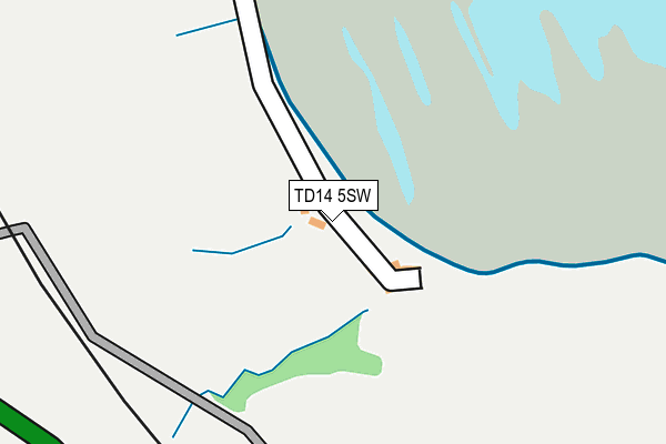 TD14 5SW map - OS OpenMap – Local (Ordnance Survey) TD14 5SW map - OS OpenMap – Local (Ordnance Survey)