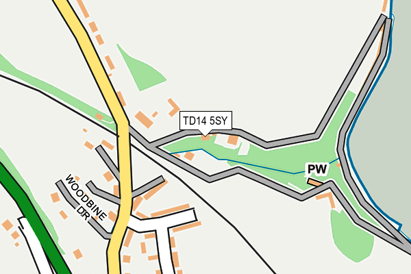 TD14 5SY map - OS OpenMap – Local (Ordnance Survey) TD14 5SY map - OS OpenMap – Local (Ordnance Survey)