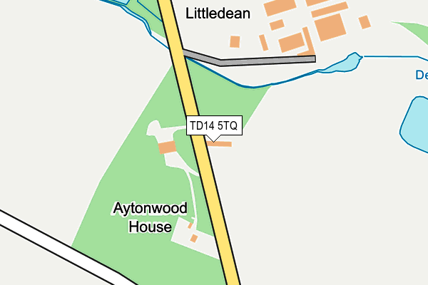 TD14 5TQ map - OS OpenMap – Local (Ordnance Survey) TD14 5TQ map - OS OpenMap – Local (Ordnance Survey)