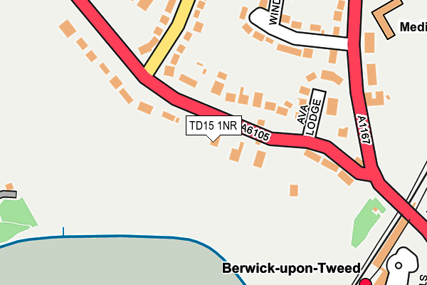 TD15 1NR map - OS OpenMap – Local (Ordnance Survey) TD15 1NR map - OS OpenMap – Local (Ordnance Survey)