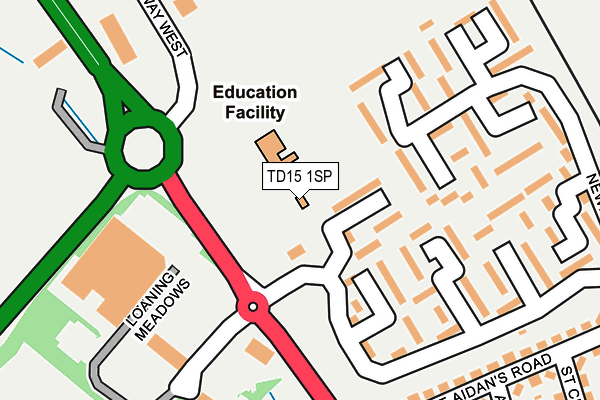 TD15 1SP map - OS OpenMap – Local (Ordnance Survey) TD15 1SP map - OS OpenMap – Local (Ordnance Survey)