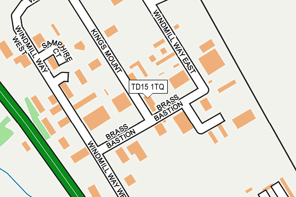 TD15 1TQ map - OS OpenMap – Local (Ordnance Survey)