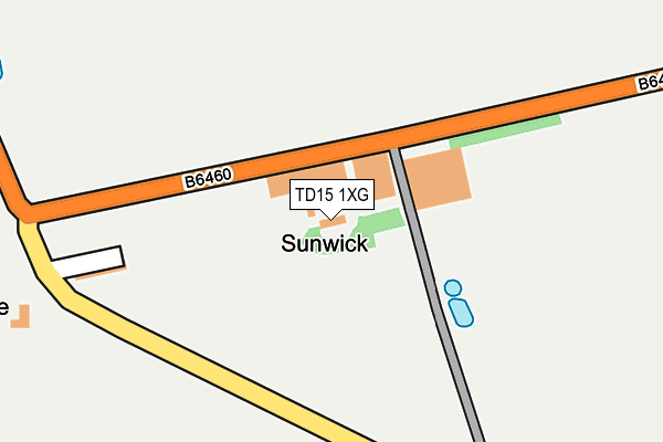 TD15 1XG map - OS OpenMap – Local (Ordnance Survey) TD15 1XG map - OS OpenMap – Local (Ordnance Survey)