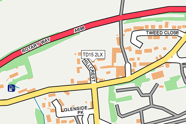 TD15 2LX map - OS OpenMap – Local (Ordnance Survey) TD15 2LX map - OS OpenMap – Local (Ordnance Survey)