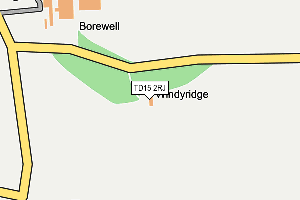 TD15 2RJ map - OS OpenMap – Local (Ordnance Survey)